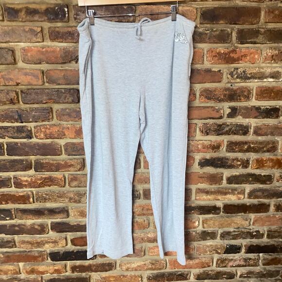 Disney Winnie The Pooh & Piglet Gray Pajama Sleepwear Pants Women's Size Small - Picture 1 of 6